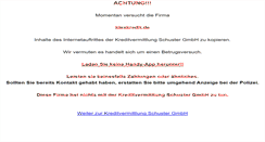 Desktop Screenshot of kredit-schuster.de