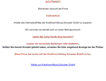 Tablet Screenshot of kredit-schuster.de